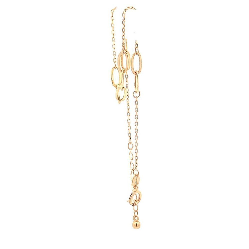 18K Yellow Gold Bracelet Paperclip 6 inches plus 1 inch extension 1.39 grams - Picture 8 of 13